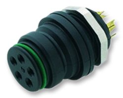 99 9128 00 08 - Circular Connector, 720 Series, Panel Mount Receptacle, 8 Contacts, Solder Socket - BINDER