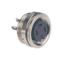 09 0320 00 05 - Circular Connector, 180°, Stereo, IP40, 680 Series, Panel Mount Receptacle, 5 Contacts - BINDER