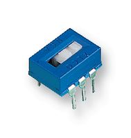 ASE2204 - Slide Switch, DPDT, On-Off-On, Through Hole, AS, 300 mA, 115 V - TE CONNECTIVITY