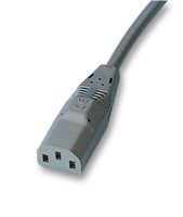 X-285651A - Mains Power Cord, IEC 60320 C13 to Free End, 3.5 m, 10 A, 250 VAC, Grey - VOLEX
