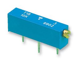 T18501KT10 - Trimpot, Multi Turn, Cermet, Side Adjust, 500 ohm, Through Hole, 18 Turns - VISHAY