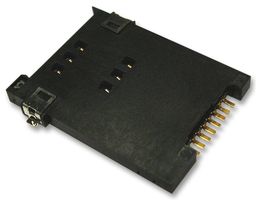 FMS006Z-2001-1 - Memory Card Connector, SIM, Push-Push, 8 Contacts, Copper Alloy, Gold Plated Contacts, FMS - YAMAICHI
