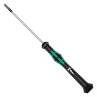 118010 - Screwdriver, Slotted, Precision, 80 mm Blade, 3 mm Tip, 177 mm Overall - WERA
