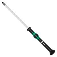 118020 - Phillips Screwdriver, Precision, #00 Tip, 60 mm Blade Length, 157 mm Overall Length - WERA