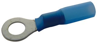 RHD2-6 - Ring Tongue Terminal, M6, 1/4", 14 AWG, 2.5 mm², RHD, Blue - MULTICOMP PRO