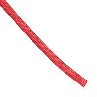174-50021 - Sleeving, Braided, Fibreglass / PU (Polyurethane), Red, 2 mm, 25 m, 82 ft - HELLERMANNTYTON