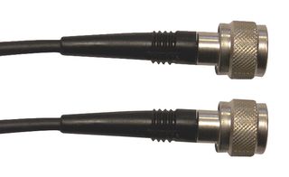 R284C0351030 - RF / Coaxial Cable Assembly, N-Type Plug to N-Type Plug, RG58, 50 ohm, 3.28 ft, 1 m, Black - RADIALL