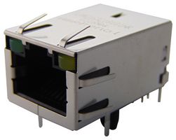 RJMG163218101NR - Modular Connector, Integrated Magnetics, With LED, RJ45 Jack, 1 x 1 (Port), 8P8C - AMPHENOL COMMUNICATIONS SOLUTIONS