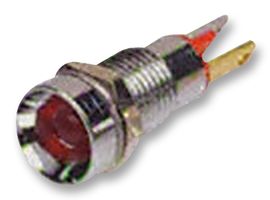 19050053 - LED Panel Mount Indicator, Satin Chrome Bezel, Red, 2 VDC, 8 mm, 20 mA, 80 mcd, IP67 - CML INNOVATIVE TECHNOLOGIES