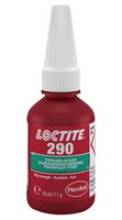 290, 10ML - Adhesive, Threadlock, Threadlocking, Medium to High Strength, Low Viscosity, Green, Bottle, 10 ml - LOCTITE