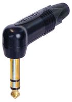 NP3RX-B - Phone Audio Connector, Professional, 3 Contacts, Plug, 6.35 mm, Cable Mount, Gold Plated Contacts - NEUTRIK