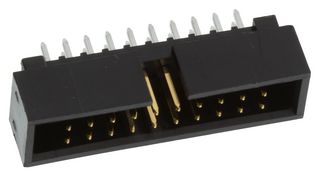 70246-2004 - Pin Header, Shrouded, Wire-to-Board, 2.54 mm, 2 Rows, 20 Contacts, Through Hole Straight - MOLEX