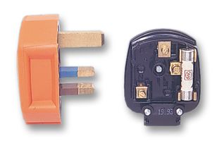 PF133ORG - Rubber Mains Plug, Orange - HONEYWELL