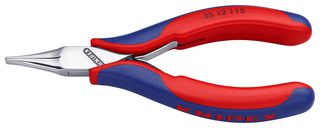 35 12 115 - 115mm Length Flat Wide Jawed Electronic Plier - KNIPEX