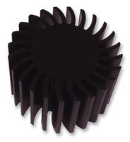 SK 572 50 SA - LED Heat Sink, Black Anodized Extrusion, IC Design LEDs, Aluminium, 2.25 °C/W, 50 mm, 85 mm - FISCHER ELEKTRONIK