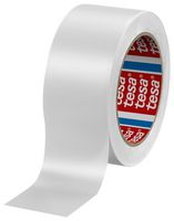 60760-00094-01 - Hazard Warning Tape, Floor Marking, PVC (Polyvinyl Chloride), White, 50 mm x 33 m - TESA