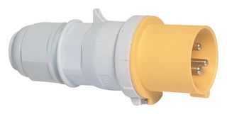2148 - Pin & Sleeve Connector, 32 A, 415 V, Cable Mount, Plug, 3P+N+E, Red - CEENORM