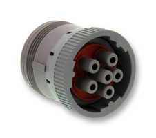 HD16-6-96S - Circular Connector, HD10 Series, Straight Plug, 6 Contacts, Crimp Socket - Contacts Not Supplied - DEUTSCH - TE CONNECTIVITY