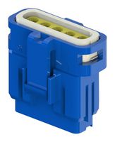 560-005-000-410 - Connector Housing, IP67, Blue, 1-1.3mm, E-Seal 560, Receptacle, 5 Ways, 2.5 mm - EDAC