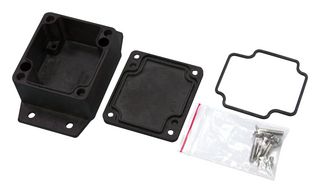 MC001236 - Metal Enclosure, Die Cast, With EPDM Continuous Seal, Small, Diecast Aluminium, 55 mm, 90 mm - MULTICOMP PRO