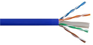 CAT6 BLUE 305M - Networking Cable, Unscreened, Cat6, 23 AWG, 0.26 mm², 1000 ft, 305 m - PRO POWER