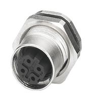 1551503 - Sensor Connector, 4 Pole, M12, Receptacle, PROFINET SPEEDCON Series, M12, Female, 4 Positions - PHOENIX CONTACT