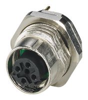 1553006 - Sensor Connector, 4 Pole, M12, Receptacle, PROFINET SPEEDCON Series, M12, Female, 4 Positions - PHOENIX CONTACT