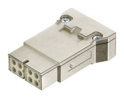 09140083116 - Heavy Duty Connector, Han, Insert, 8 Contacts, Receptacle, Crimp Socket - Contacts Not Supplied - HARTING