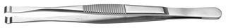578.SA - Tweezer, Component Positioning, Bent, Flat, Stainless Steel, 125 mm - IDEAL-TEK