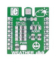 MIKROE-1978 - Add-On Board, Click, Sensor, Weather, MikroBUS - MIKROELEKTRONIKA