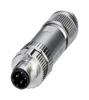 1424682 - Sensor Connector, PROFINET CAT5, M12 Push-In, M12, Male, 4 Positions, Push In Pin - PHOENIX CONTACT