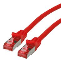 21.15.2611 - Ethernet Cable, S/FTP, Cat6, RJ45 Plug to RJ45 Plug, SFTP (Screened Foiled Twisted Pair), Red, 1 m - ROLINE
