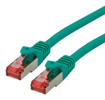 21.15.2630 - Ethernet Cable, S/FTP, Cat6, RJ45 Plug to RJ45 Plug, SFTP (Screened Foiled Twisted Pair), Green - ROLINE