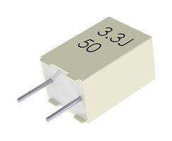 R82EC3150DQ70K - General Purpose Film Capacitor, Metallized PET Stacked, Radial Box - 2 Pin, 0.15 µF, ± 10%, 63 V - KEMET
