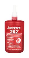 262, 50ML - Adhesive, Threadlocking, Medium to High Strength, Medium Viscosity, Red, Bottle, 50 ml - LOCTITE