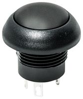 PNP8S2D2Y03QE - Industrial Pushbutton Switch, PNP Series, 12.3 mm, SPST-NO, Momentary, Round Domed, Black - C&K COMPONENTS