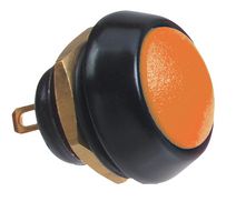 59-117 - Industrial Pushbutton Switch, Miniature, 59, 13.6 mm, SPST-NO-DB, Momentary, Round, Orange - ITW SWITCHES