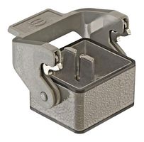 09140020301 - Heavy Duty Connector, Base, Bulkhead Mount, Aluminium Body, 1 Lever - HARTING