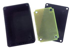 B03-7100 - Prototyping PCB, ABS Box, Black, 1.07mm Hole, 1.57 mm Board, 3" x 1.9" - TWIN INDUSTRIES