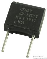 MKT1817222405 - General Purpose Film Capacitor, Metallized PET, Radial Box - 2 Pin, 2200 pF, ± 10%, 200 V, 400 V - VISHAY