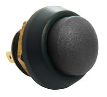 59-900091 - Industrial Pushbutton Switch, Miniature, 59, 13.6 mm, SPST-NO, Momentary, Round, Black - ITW SWITCHES