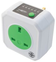 5024063-UK - Mains Socket, Energy Saving, Timer, AES1, White, 72mm x 72 mm x 68mm, UK Plug - ANSMANN