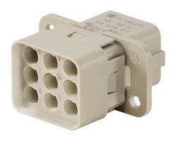 HDC HQ 8 FC - Heavy Duty Connector, RockStar HQ, Insert, 8+PE Contacts, HQ, Receptacle - WEIDMULLER