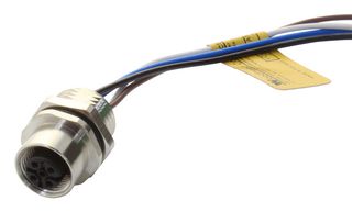 120070-0395 - Sensor Cable, BRAD Micro-Change, M12 Receptacle, Free End, 4 Positions, 300 mm, 11.8 ", 120070 - MOLEX