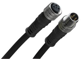 120007-0474 - Sensor Cable, BRAD, M12 Plug, M12 Receptacle, 4 Positions, 2 m, 6.6 ft, 120007 - MOLEX