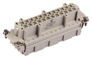 T2040244201-000 - Heavy Duty Connector, HE, Insert, 24+PE Contacts, 24B, Receptacle - TE CONNECTIVITY
