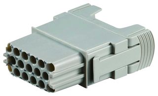 T2111172201-007 - Heavy Duty Connector, HMN, Insert, 17 Contacts, Receptacle, Crimp Socket - Contacts Not Supplied - TE CONNECTIVITY
