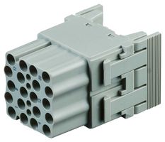 T2111202201-007 - Heavy Duty Connector, HMN, Insert, 20 Contacts, Receptacle, Crimp Socket - Contacts Not Supplied - TE CONNECTIVITY