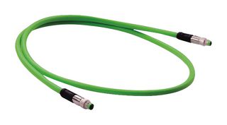 2134C7C7477015 - Sensor Cable, M8 Plug, M8 Plug, 4 Positions, 1.5 m, 4.9 ft - HARTING