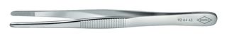 92 64 43 - Tweezer, Straight, Round, Stainless Steel, 120 mm Length - KNIPEX